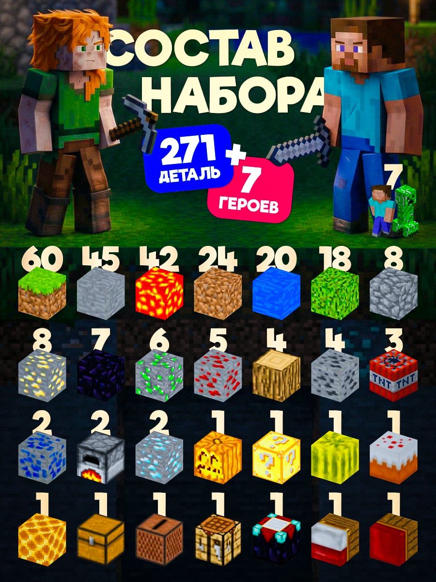 Minecraft Водопад + Лава
